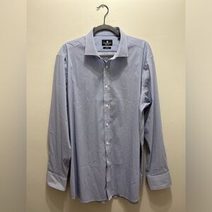 Psycho Bunny Light Blue Micro-Pattern Dress Shirt